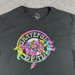 Grateful Dead Dancing Bears T-Shirt Black‎ XL Band Tee Graphic Print